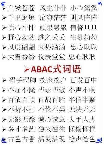 探索ABCC的四字词语奥秘