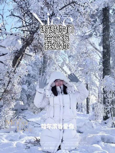 哈尔滨首个大雪人亮相